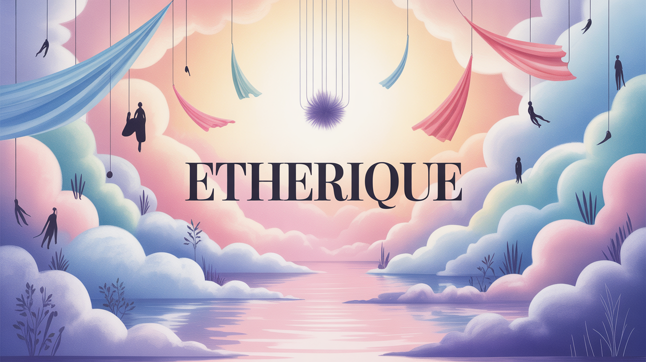 Illustration éthérique subtile et vaporeuse