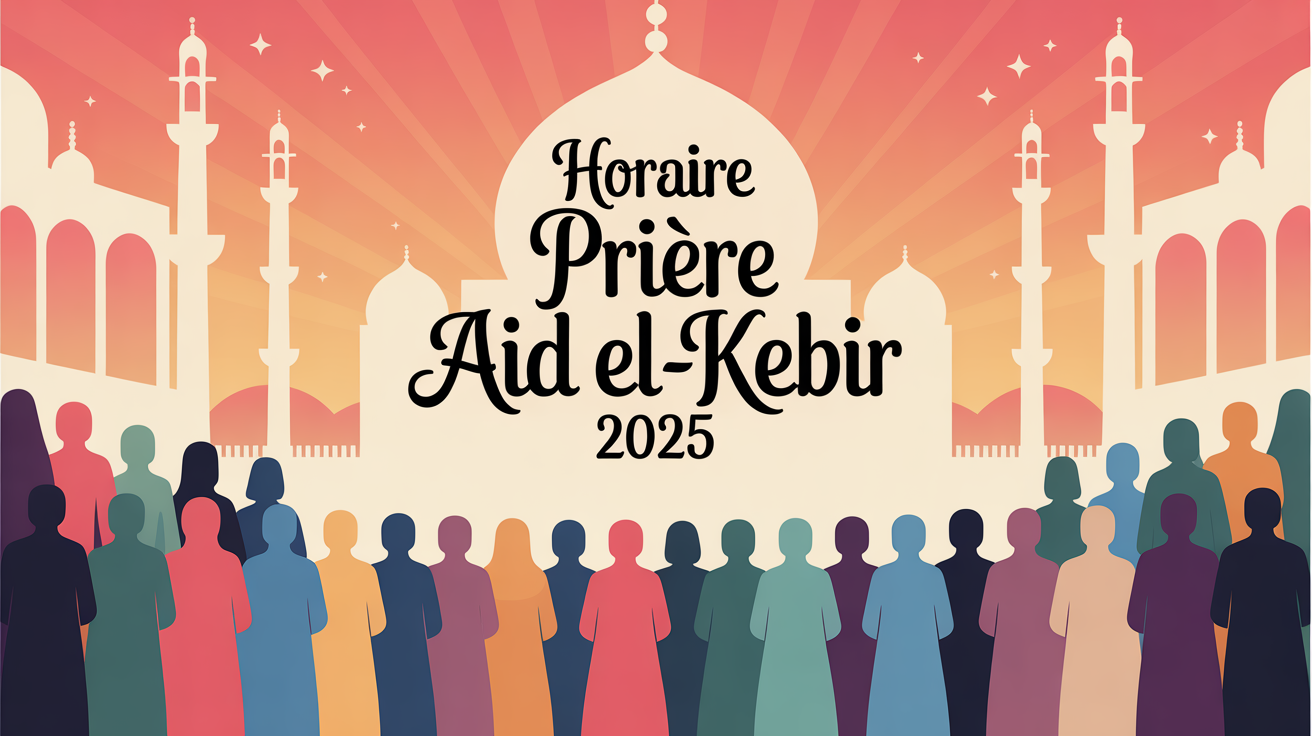priere aid el kebir 2025 foule vers mosquee a l'aube