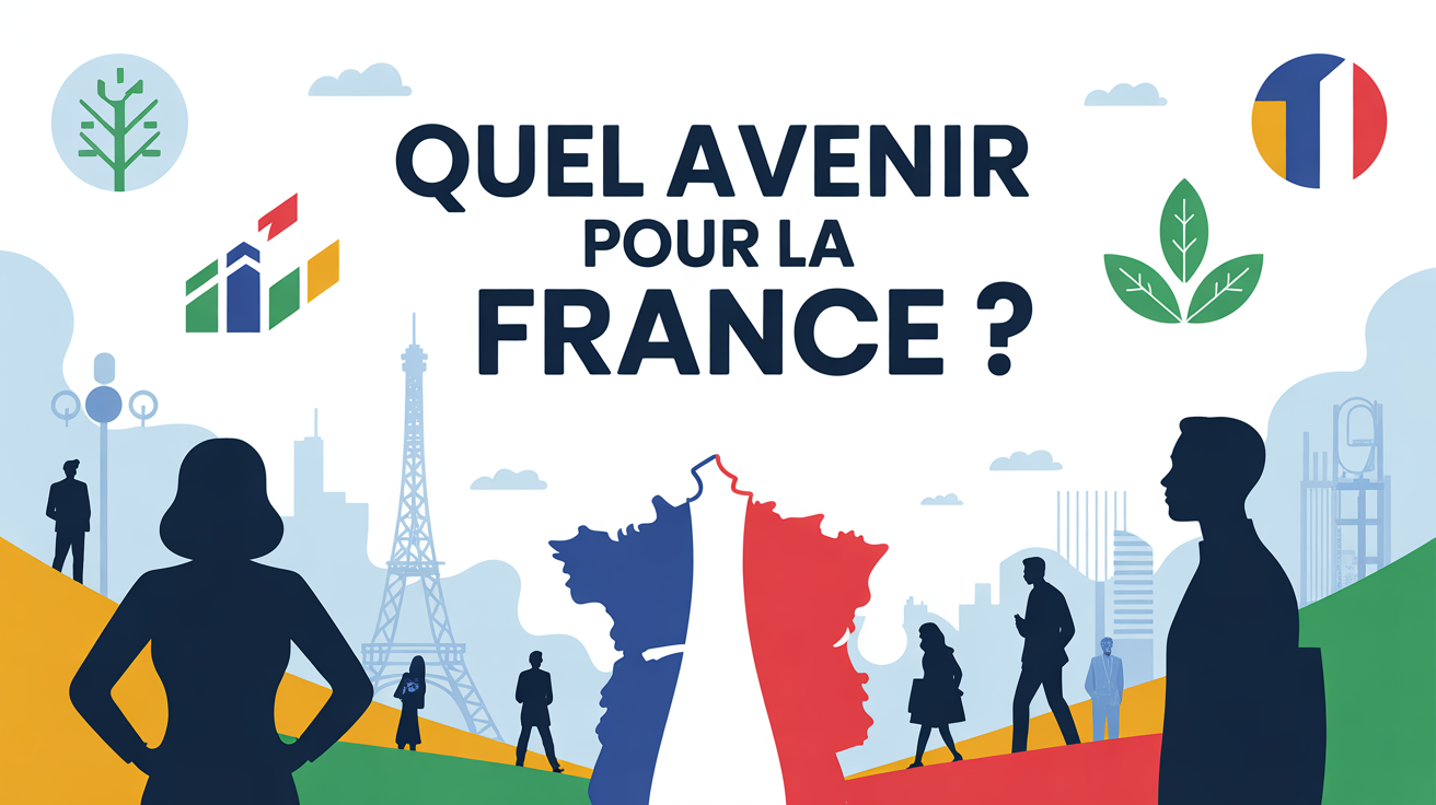 Quel avenir pour la France affiche illustration urbaine