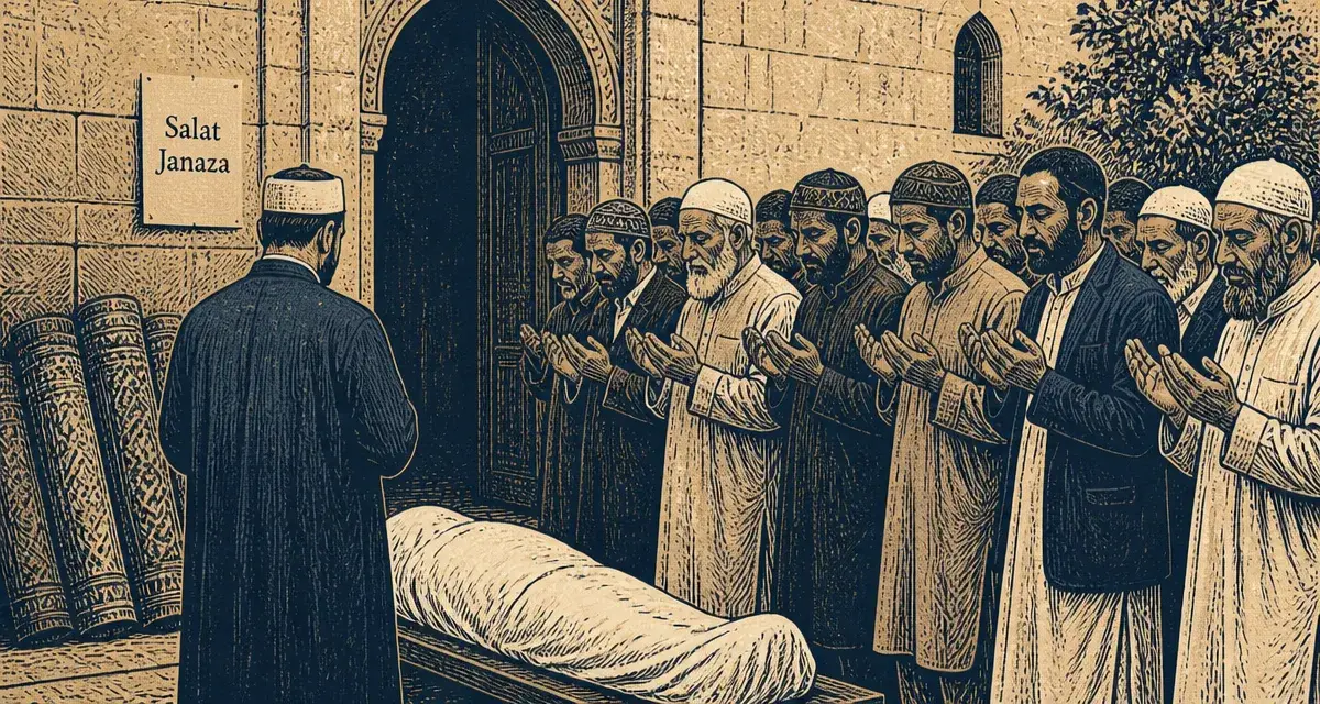 Salat janaza en francais : prière mortuaire à la mosquée