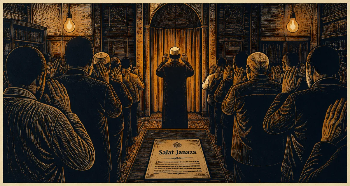 Salat janazza : fidèles pour les 4 takbirs et invocations du défunt