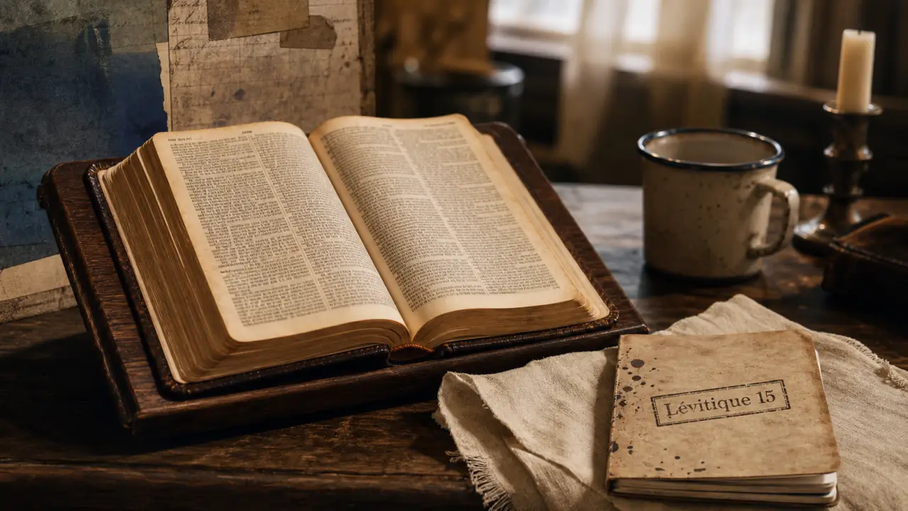Faire l’amour pendant les règles que dit la bible, Bible ouverte Lévitique 15