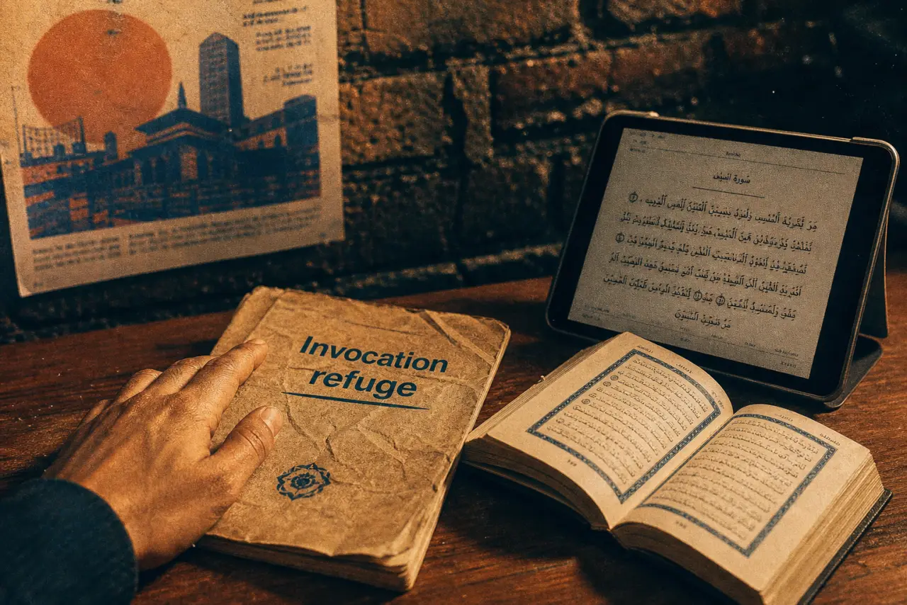 Invocation contre l'ennemi : refuge en arabe et français