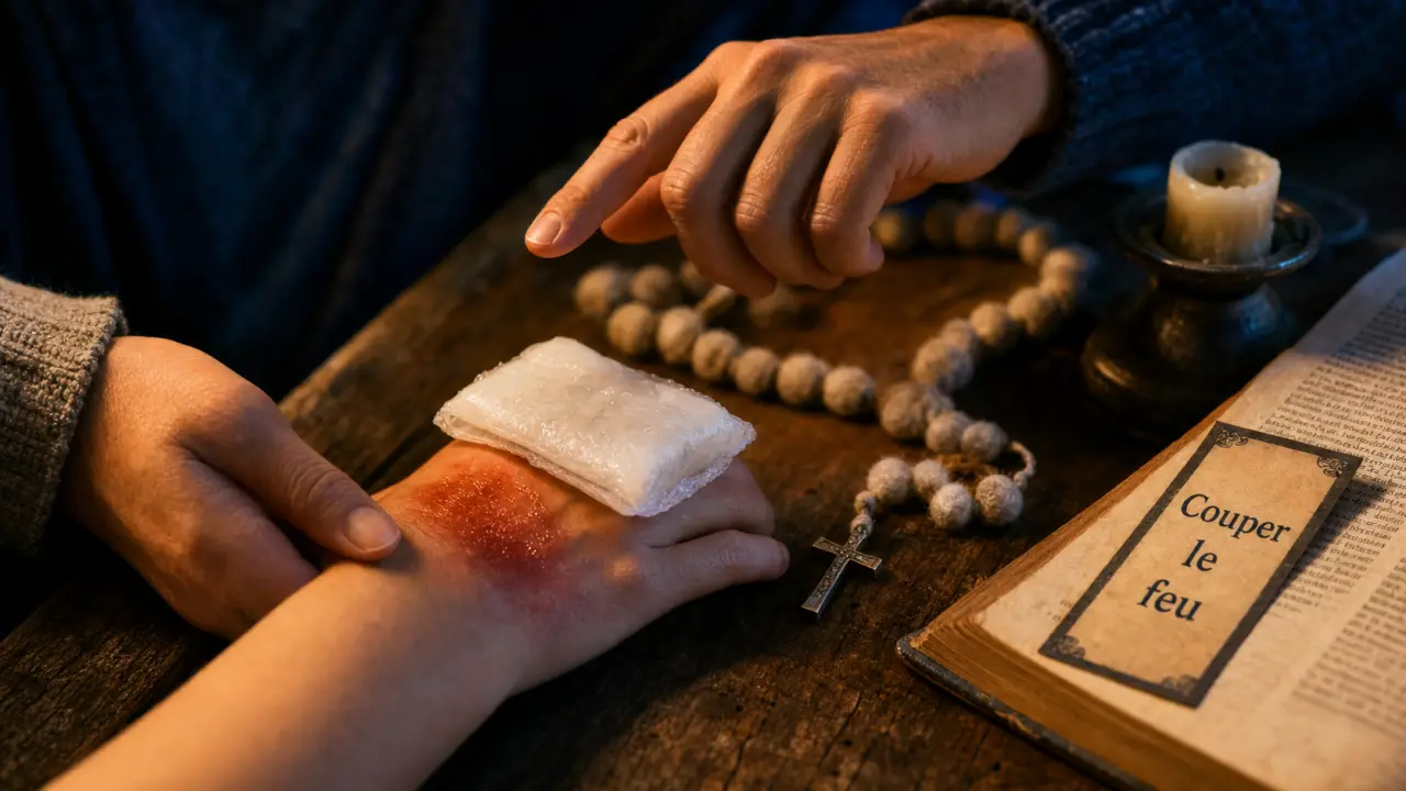 Prière coupeur de feu : rituel à distance avec saint Laurent, compresse et signe de croix