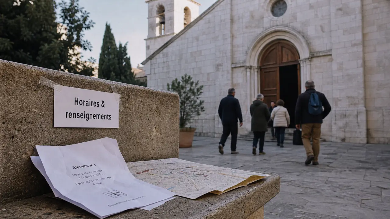 Église française à Rome : horaires & renseignements près du banc
