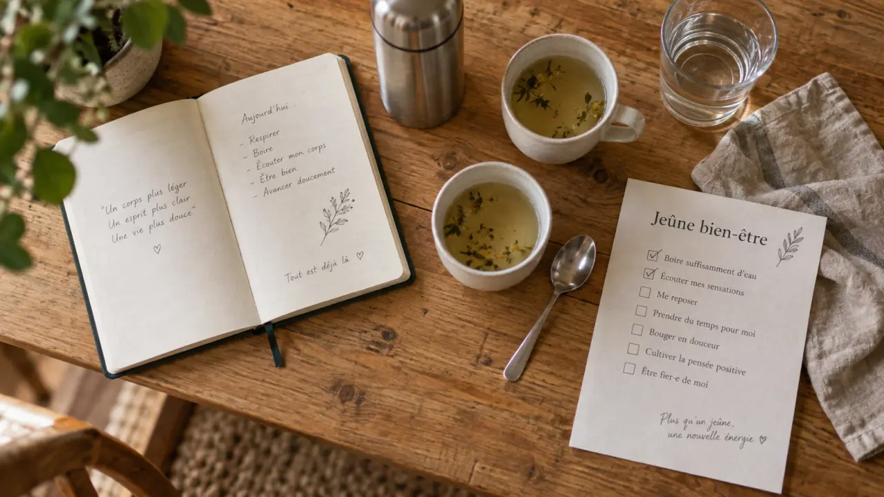 Jeûne bien être : carnet, tisane et check-list pour une pause digestive sereine